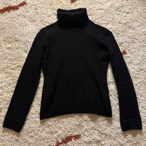 Garnet Hill Cashmere Black Sweater